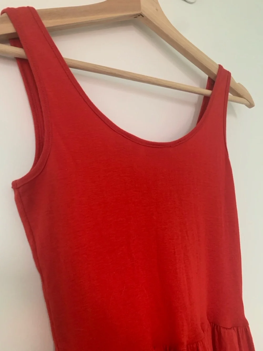 Vintage Red Button-Front Sleeveless Dress - Picture 4 of 10